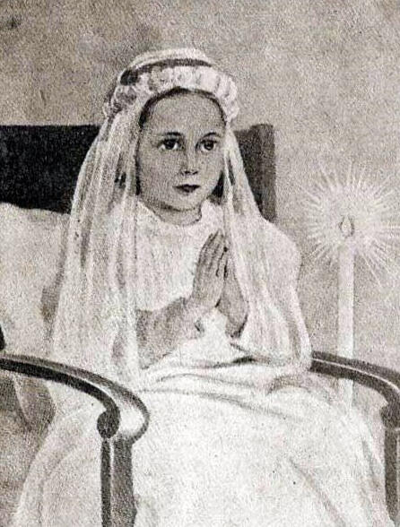 Little Nellie of Holy God a drawn portrait of the child